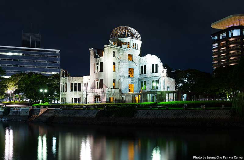Dome in Hiroshima at Night