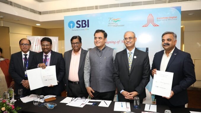 SBI signs MOU with KDEM to provide access for funds and special financial services for Start-ups in Bengaluru