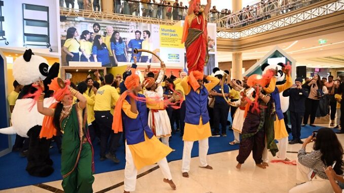 Celebrations during room set unveiling ahead of the IKEA R CITY Store Launch
